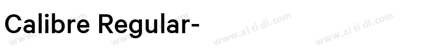 Calibre Regular字体转换